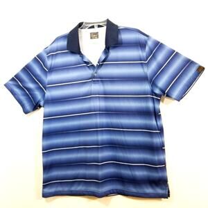 Greg Norman Tasso Elba playdry striped polo shirt XL
